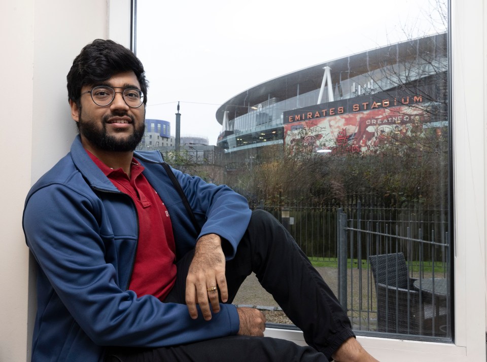 Jigar Tharkkar is a Liverpool fan who has lived with a view of the ground for two years