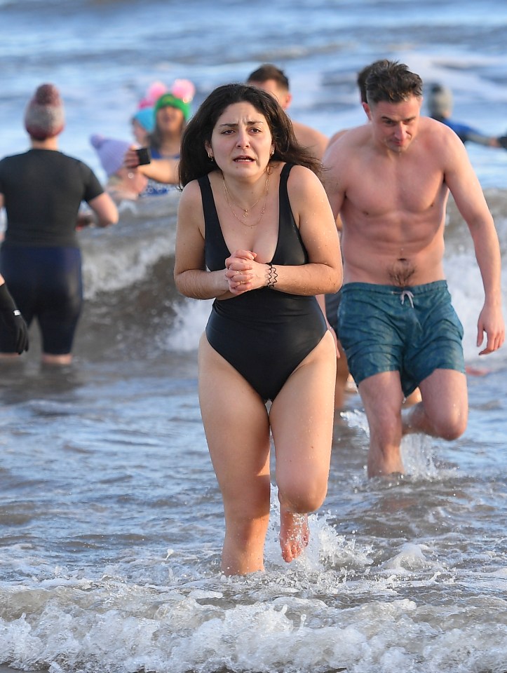 One swimmer in St Andrews was looking forward to drying off