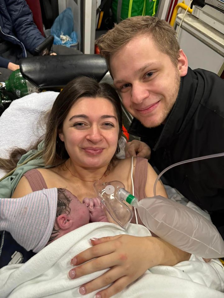 Analysia and her husband Daniel welcomed their baby boy in a McDonald's car park