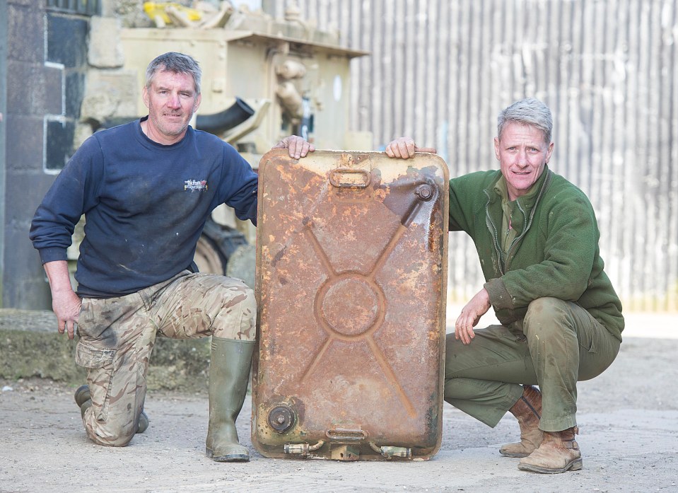 The tank restorers believe the gold was looted by Iraqi soldiers in Kuwait during the Gulf War