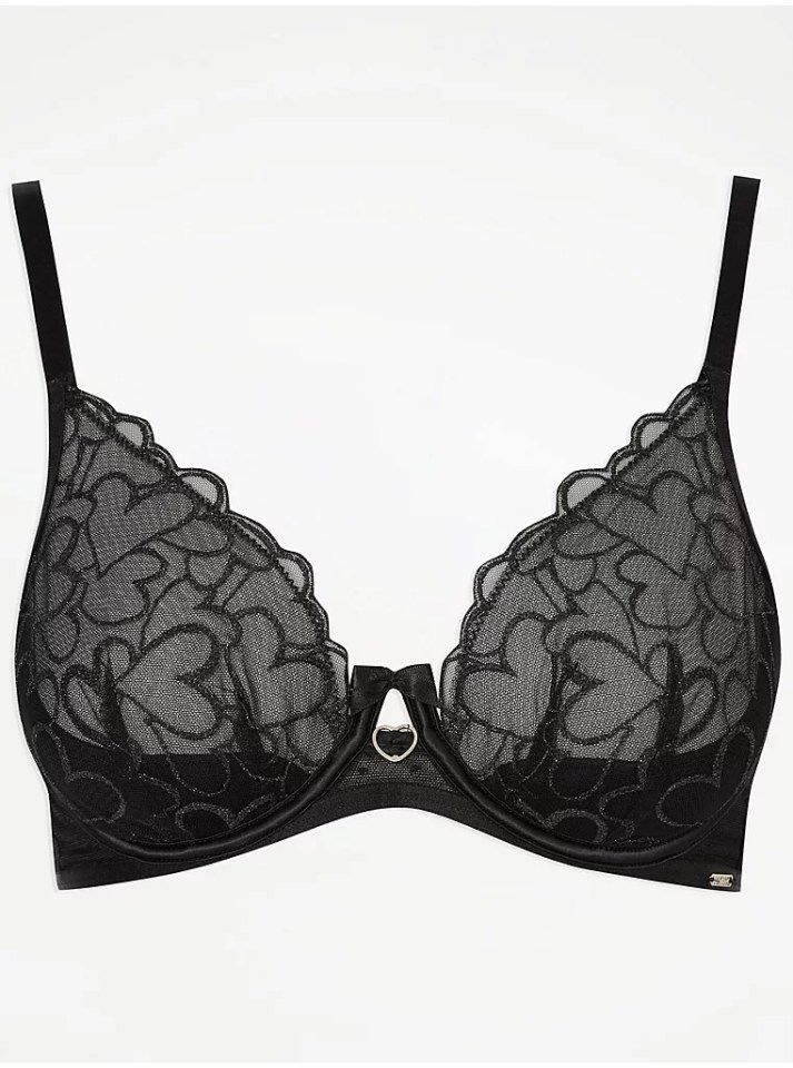 George at Asda's heart plunge bra, £14