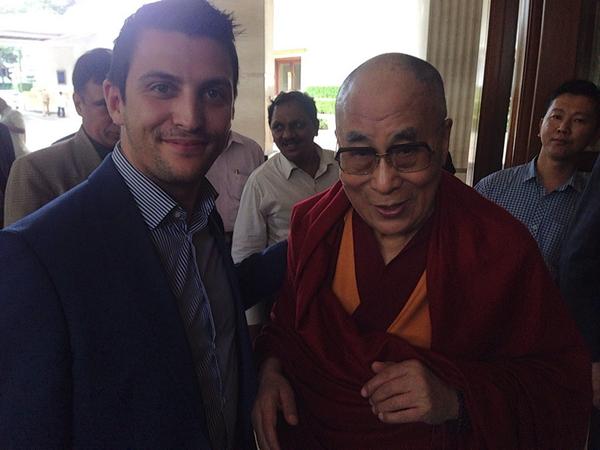 Theo's son Alex has met the Dalai Llama and works for one of his father's companies