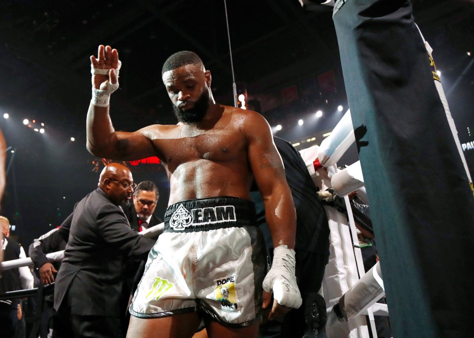 Tyron Woodley was twice beaten by Jake Paul