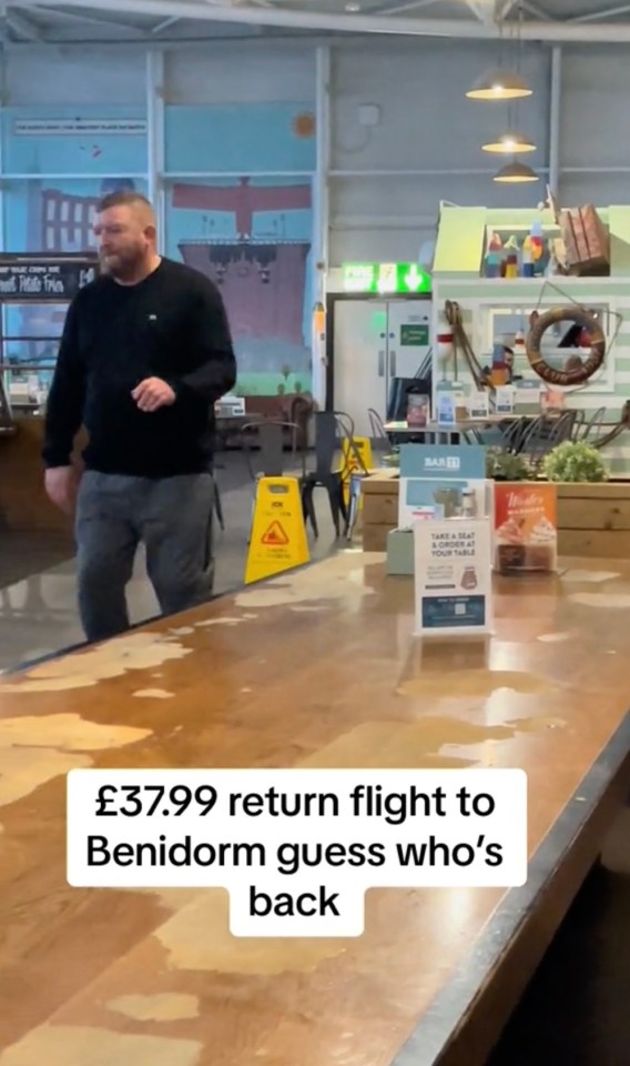 The two men flew from Newcastle Airport to Benidorm on a Ryanair flight, with their return fares costing just £37.99 each