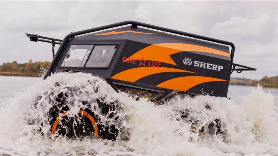 The apocalypse-proof all-terrain UTV can drive on water, fire and dunes