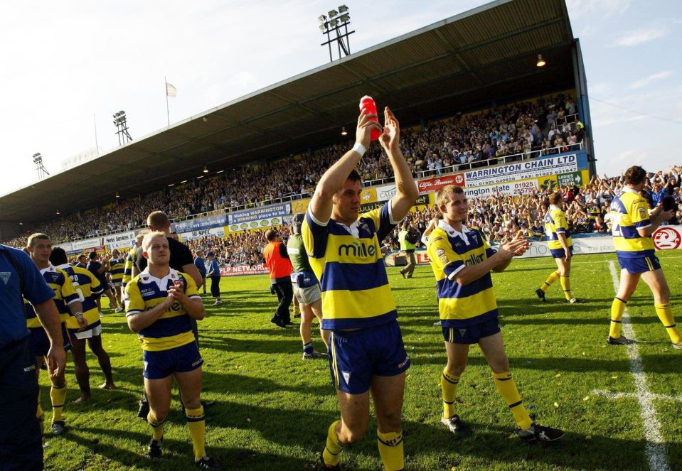 Warrington  bowed out in the most spectacular way possible, with a 52-12 Super League win over Wakefield in September 2003