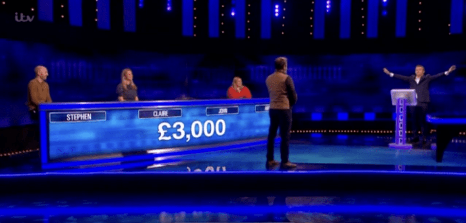 During his time on the ITV show, John swiftly answered 11 questions correctly in the quickfire question round, securing a place in the final as well