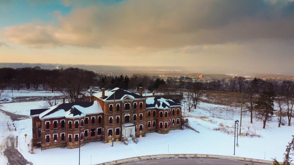 The abandoned Hamilton Asylum for the Insane in Hamilton, Ontario in Canada