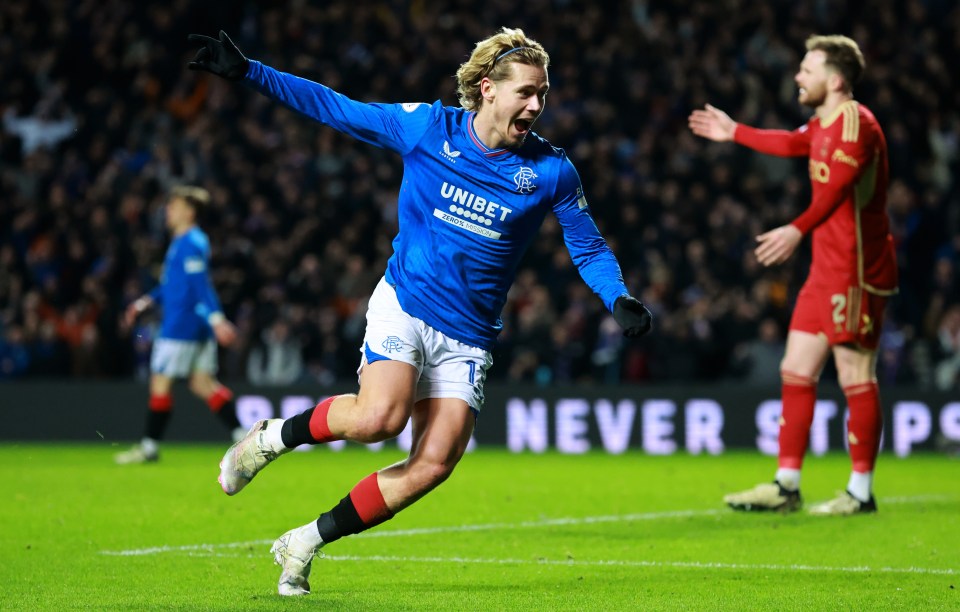 Todd Cantwell scored the winner for the home side at Ibrox