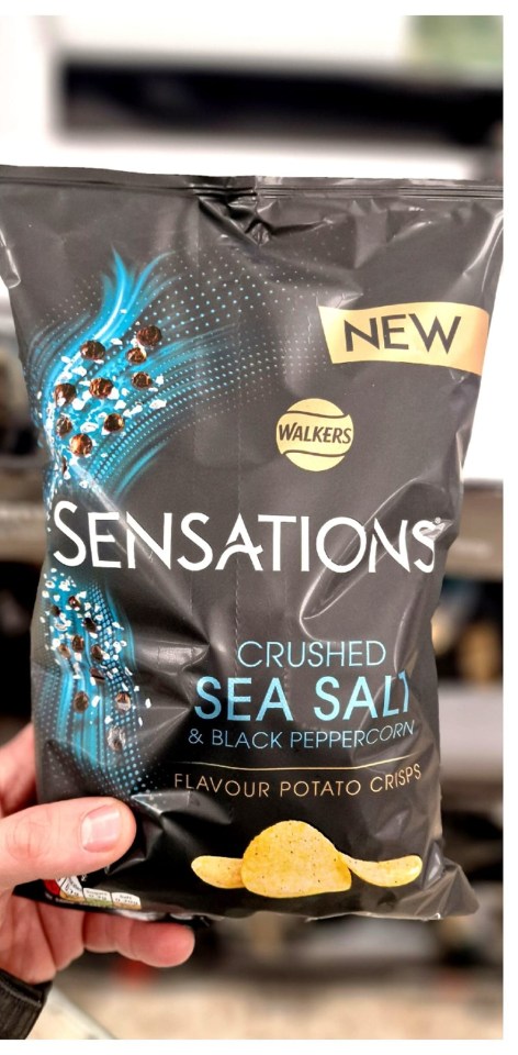 Joining the cheese and chilli flavour is the premium crushed sea salt and black peppercorn flavoured crisps