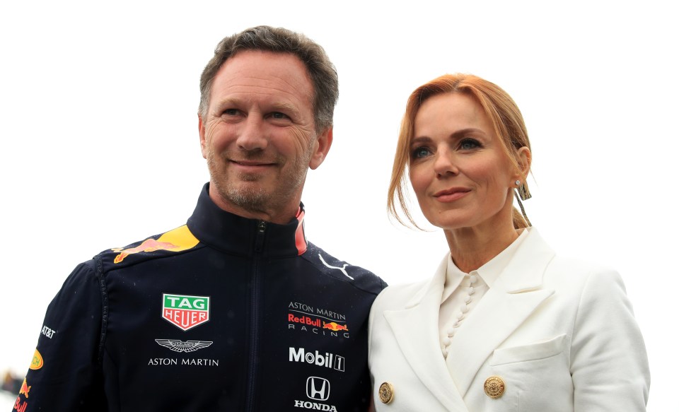 It comes as Geri's husband Christian Horner is the subject of an 'inappropriate behaviour' probe