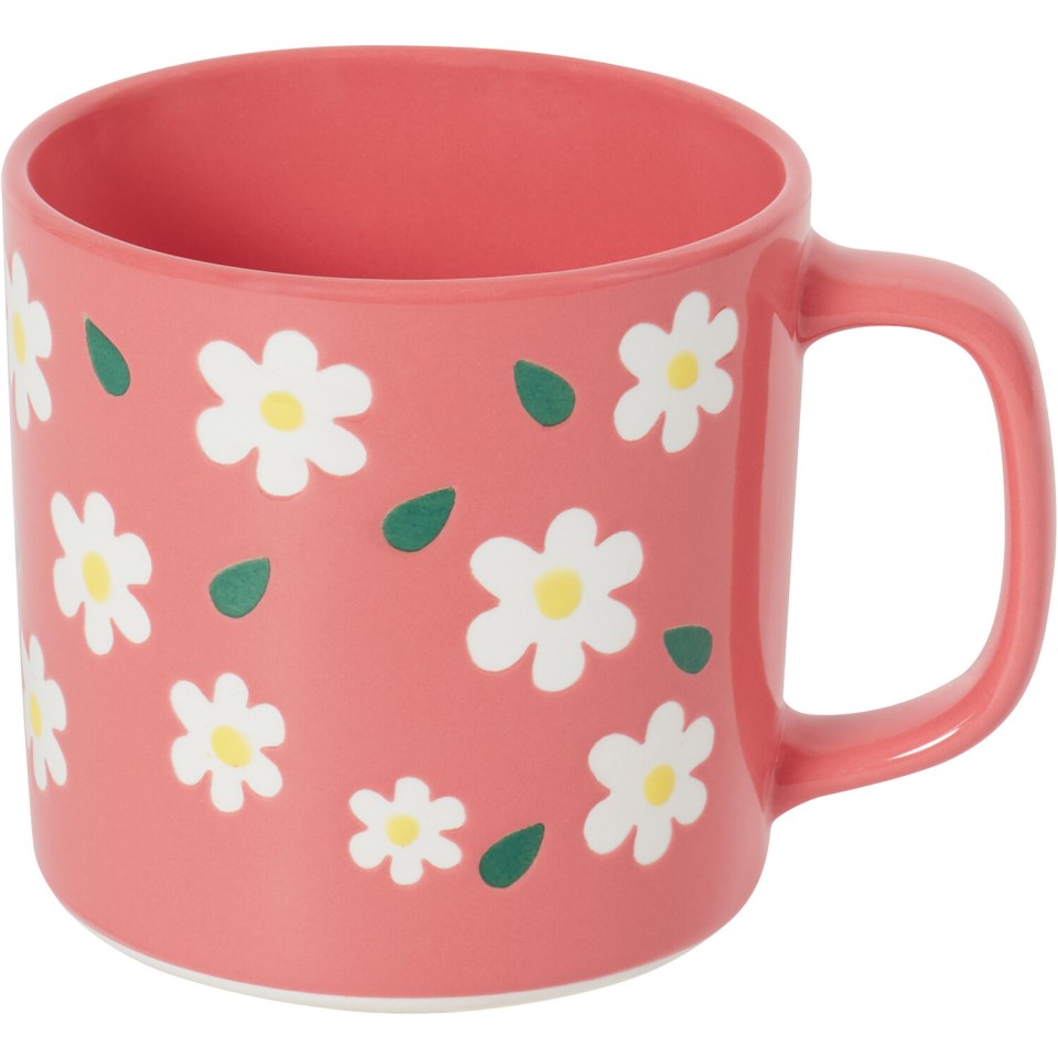 Flower mug, £2.99, from The Range