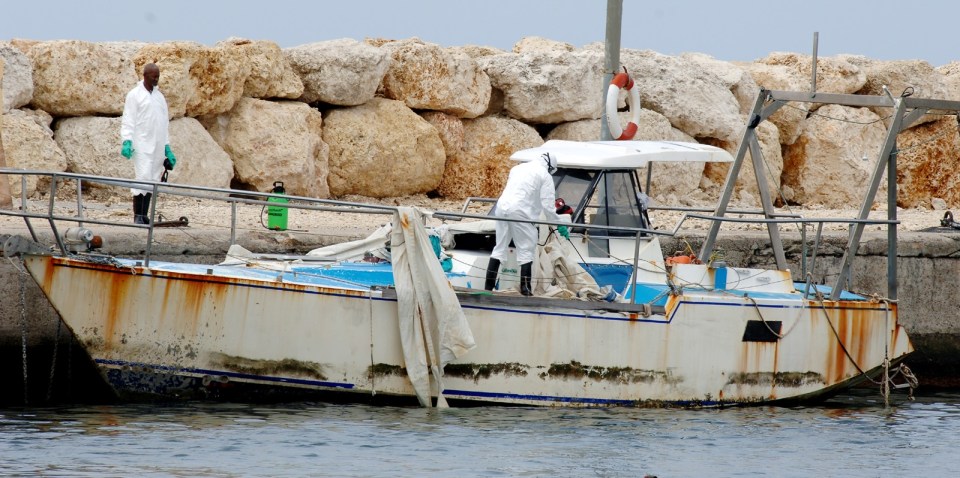 An eerie, unmarked white vessel was found off the coast of Barbados