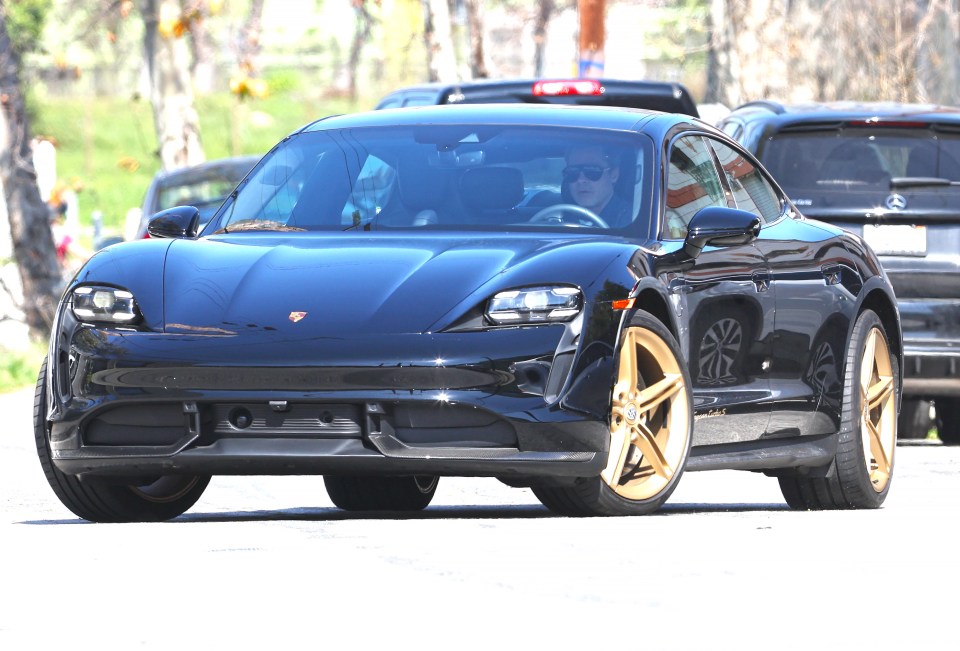 Brad Pitt took his £150k Porsche out for a spin in LA