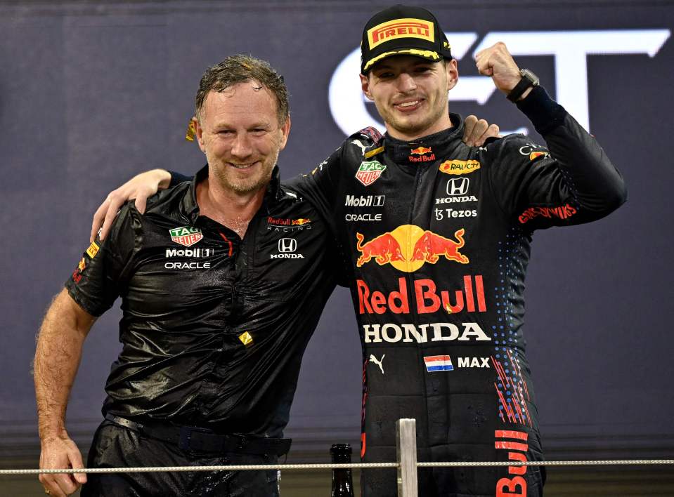 Horner runs the Red Bull Racing team - which Max Verstappen races for