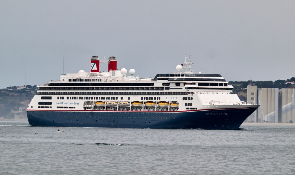 The MS Bolette cruise ship, where Robin was performing in January