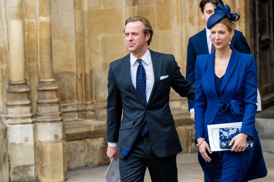 Thomas Kingston and Lady Gabriella at the Memorial Service of Thanksgiving for the life of Prince Philip at Westminster Abbey