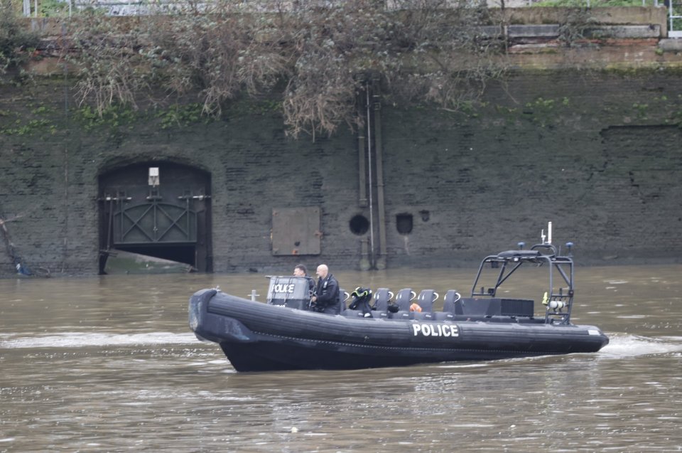 Met Police believe the suspect went into the water near Chelsea Bridge, West London