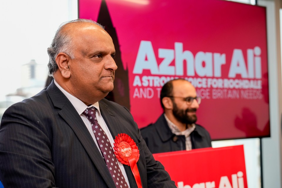 Labour’s former candidate for Rochdale Azhar Ali is still on the ballot paper