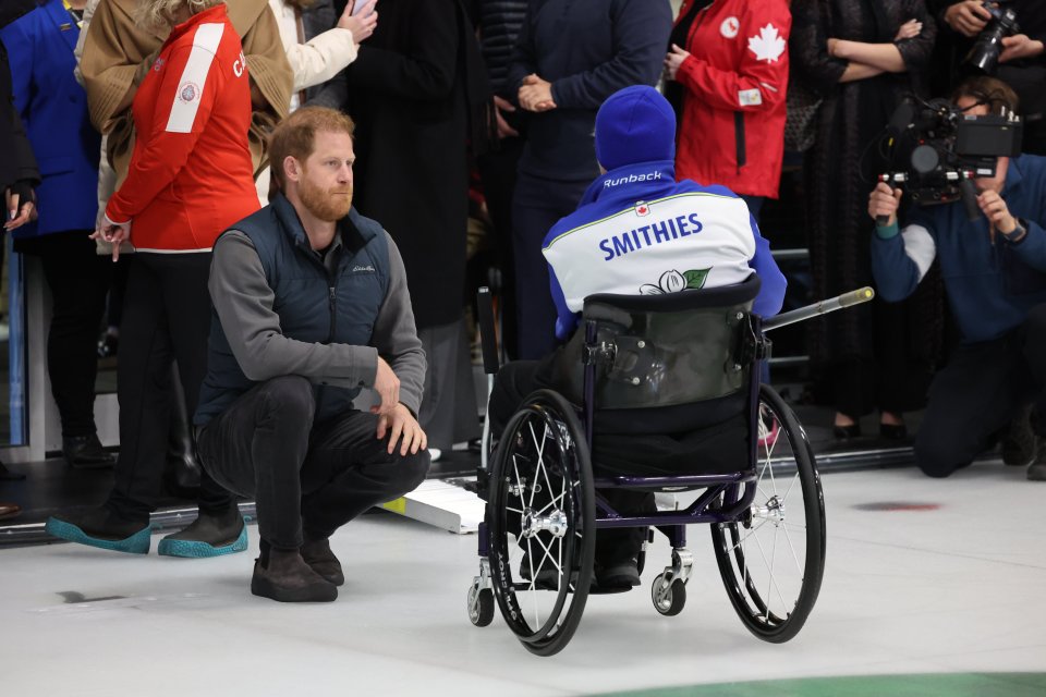 The duke chatted to veterans, too