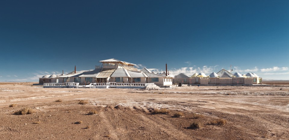 Hotel Palacio de Sal, meaning 'Salt Palace', is made entirely of salt