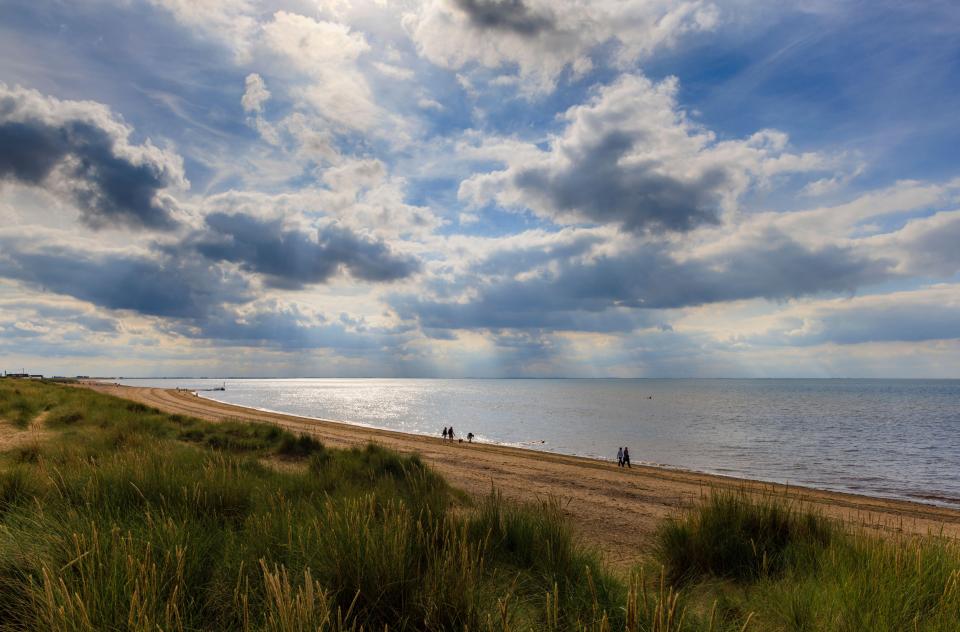 The 'metal monstrosity' sits next to North Beach, near Heacham in Norfolk