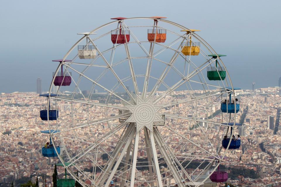 The views from the Ferris wheel are some of the best in the city