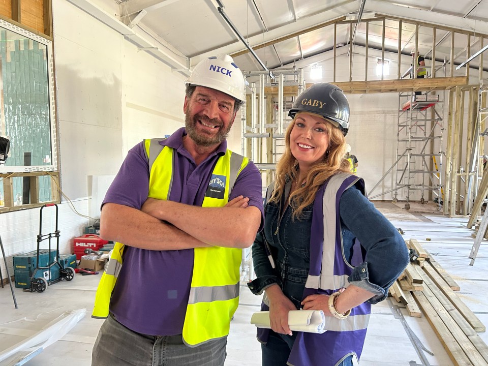 Nick Knowles, pictured with Gabby Blackman, said TV bosses refuse to insure him