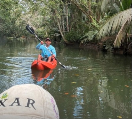 Jade and Jordan went Kayaking on their holiday