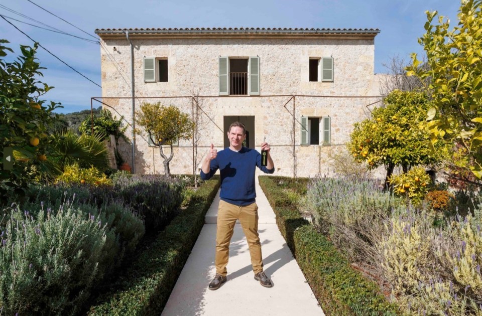 Graham Dunlop, 52, has won a Spanish holiday villa worth £3million thanks to a second hand armchair