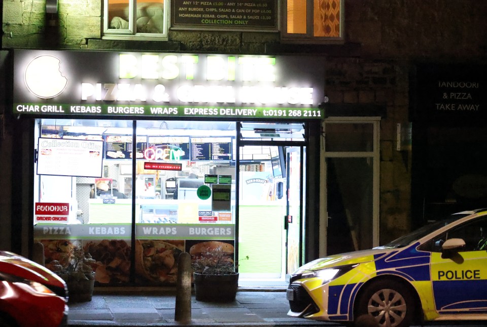 The manager of the takeaway said cops 'found nothing' during the raid