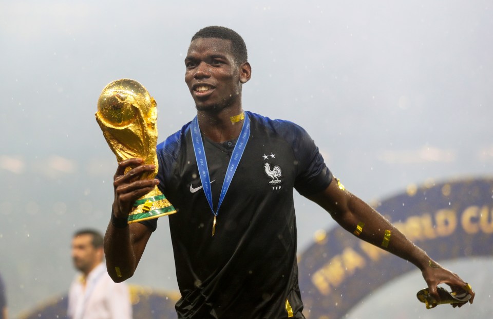 Pogba won the World Cup with France in 2018