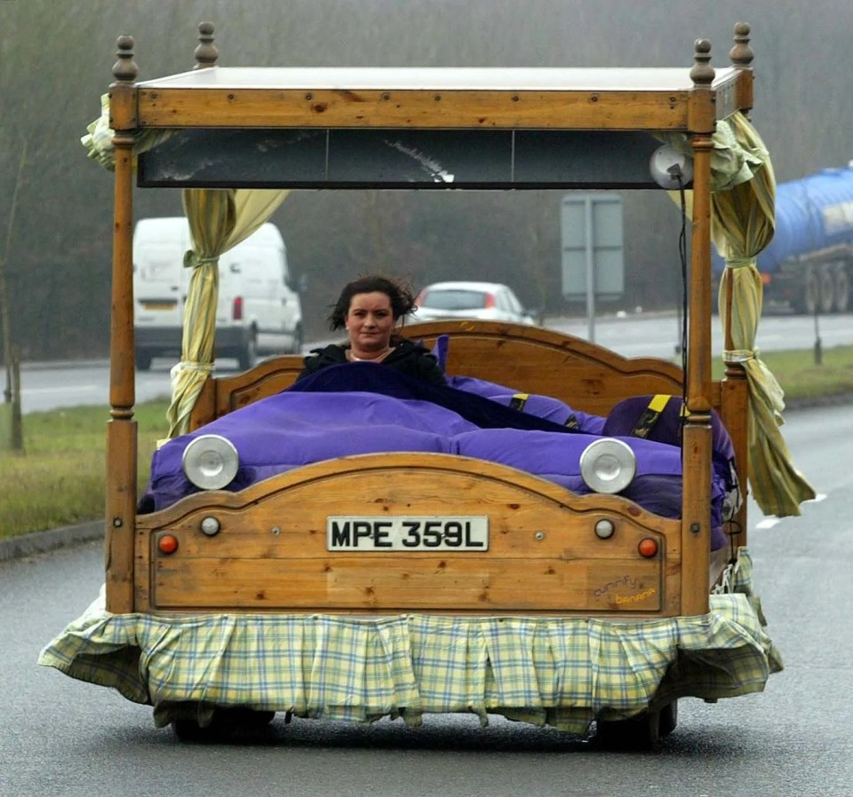 A driveable bed was one of his stranger creations