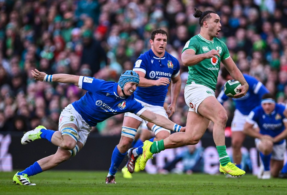 Vintcent came on for his senior Italy debut in the defeat to Ireland