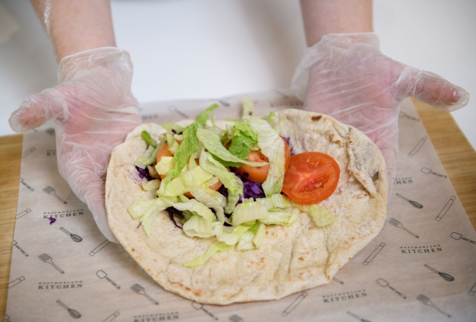 The Lamb Kofta flatbread was prepared on site