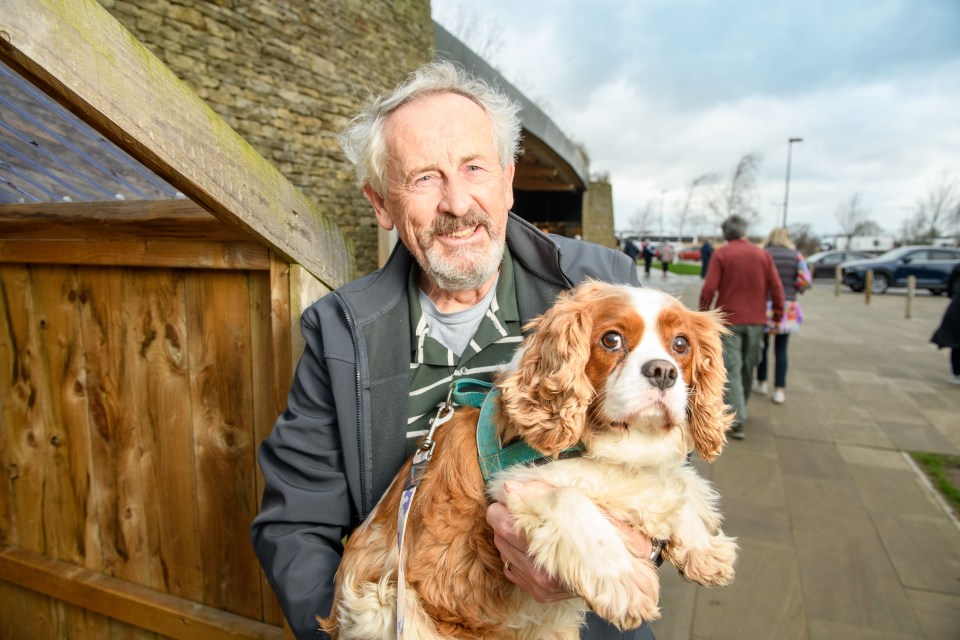 Retired chartered surveyor Norman Barrett loves the fact it's dog friendly