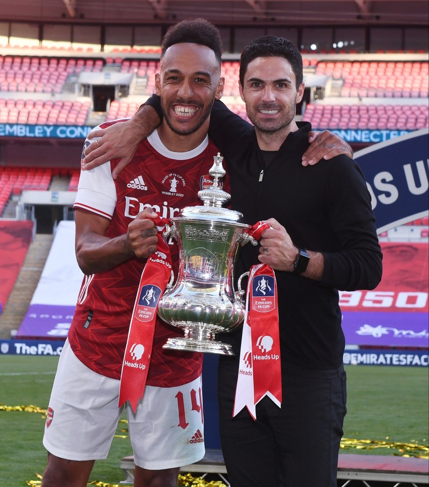 The Spanish boss led Arsenal to FA Cup glory in 2020