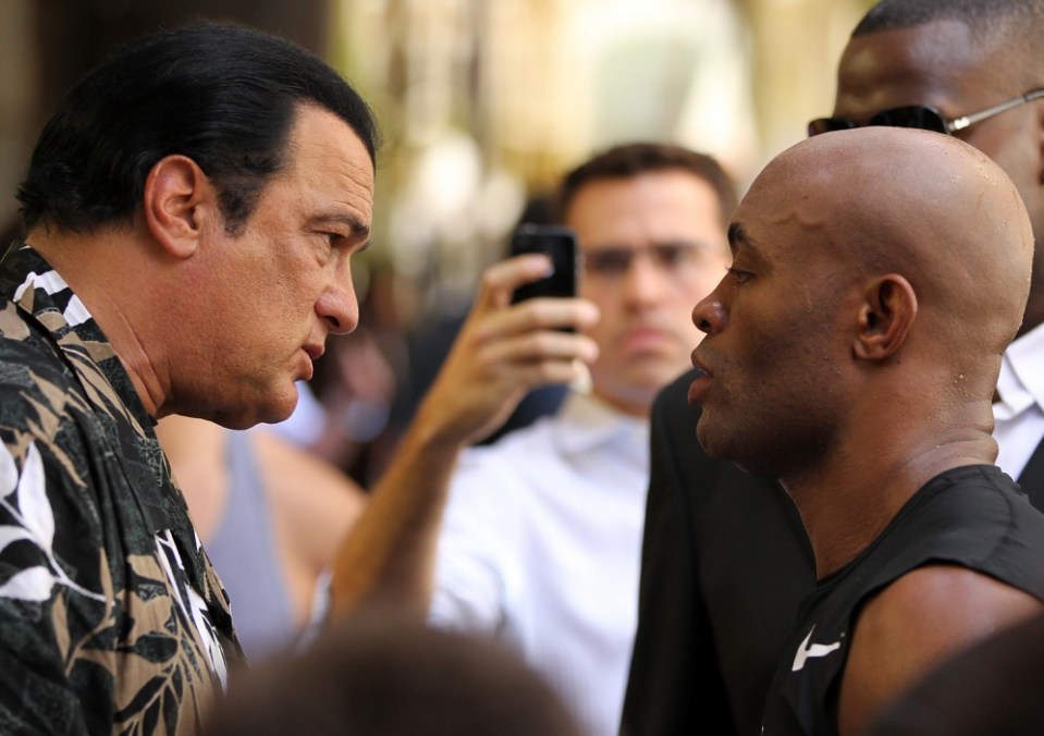 Steven Seagal has also trained with former UFC MW champ Anderson Silva