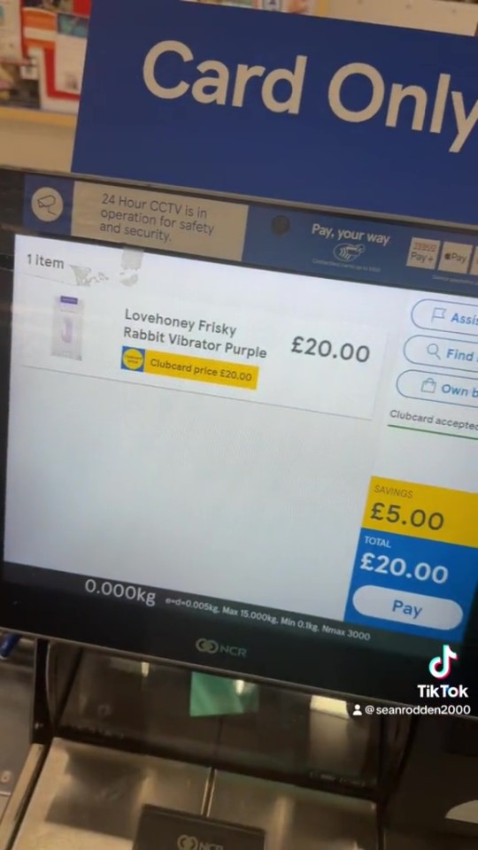 The cheeky fake voucher added a vibrator to baskets of people shopping in Tesco