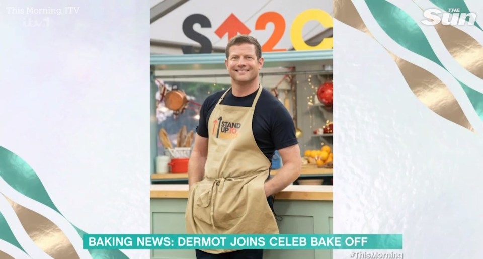 He'll be taking part in Celeb Bake Off for Stand up to Cancer in the spring