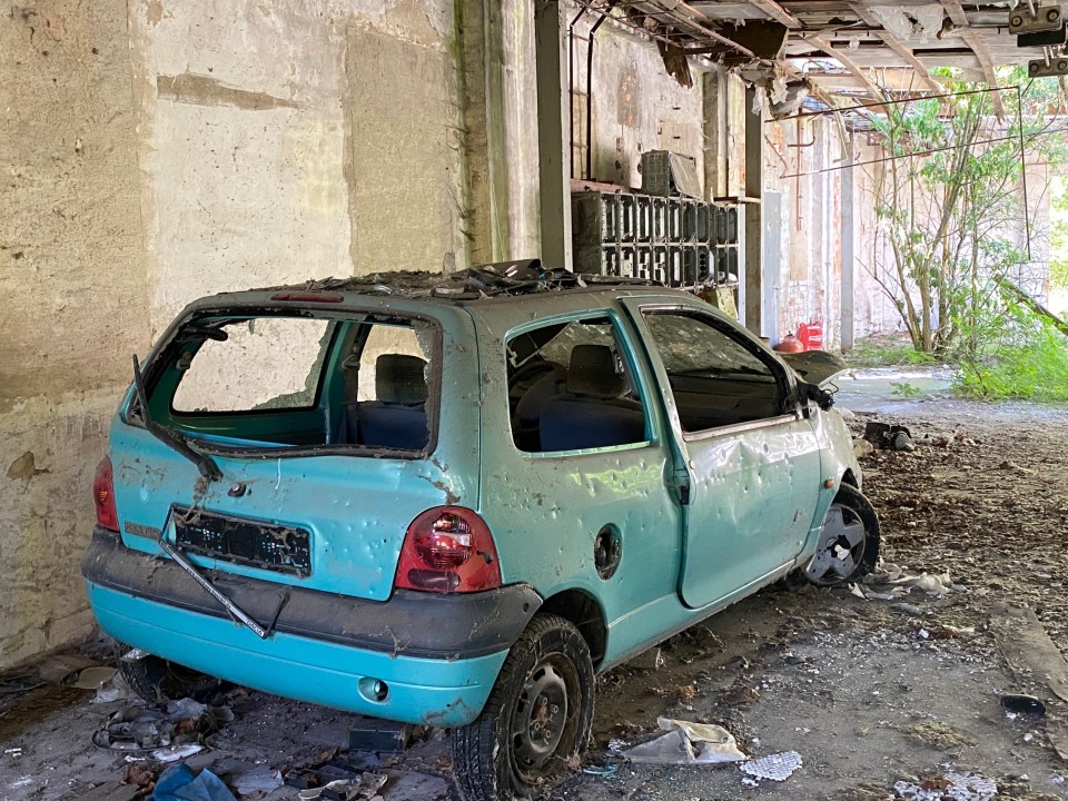 This blue car is believed to have once belonged to B