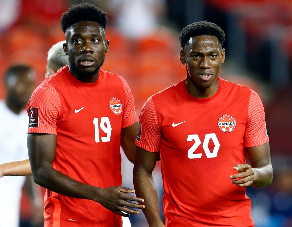 Canada team-mates Alphonso Davies and Jonathan David are both out of contract with their clubs next year