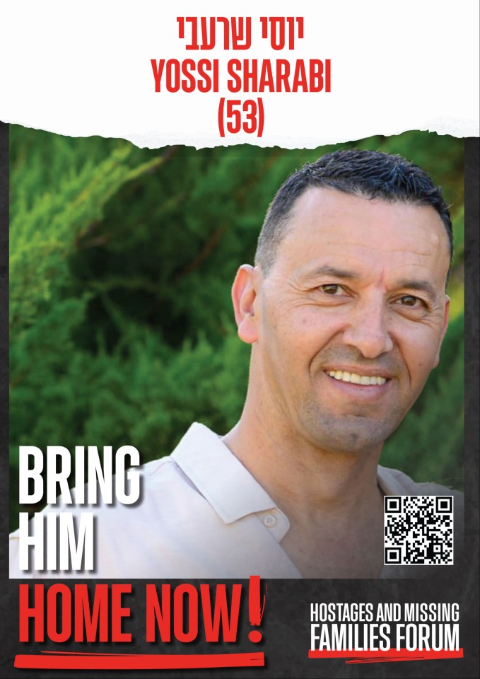 53-year-old Yossi was last seen being snatched by Hamas fighters on October 7