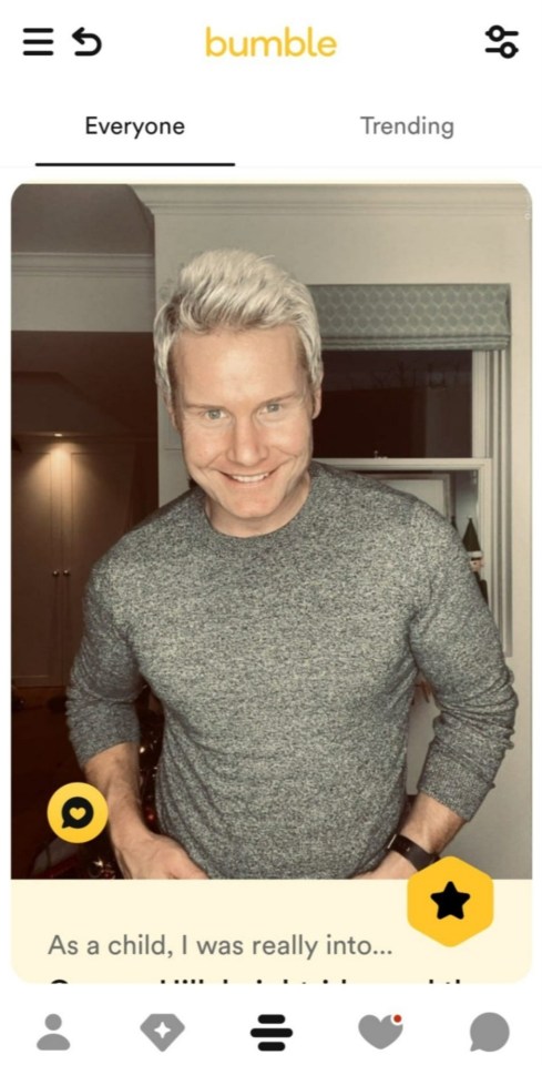 Rhydian appears to be on the hunt for a new girlfriend