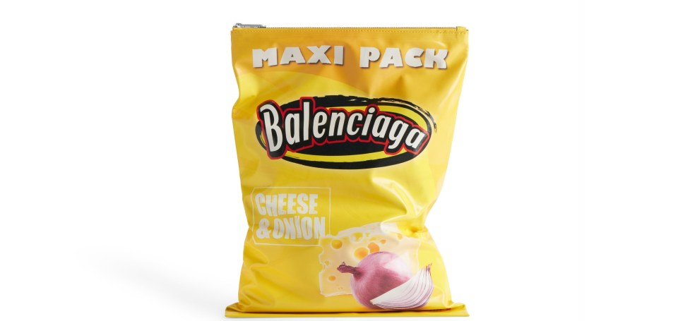 Balenciaga is bringing out a luxury handbag that looks like a giant packet of crisps