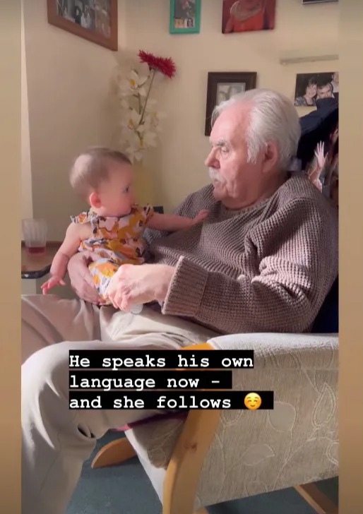 Chris is suffering from dementia but is still able to spend time with his granddaughter