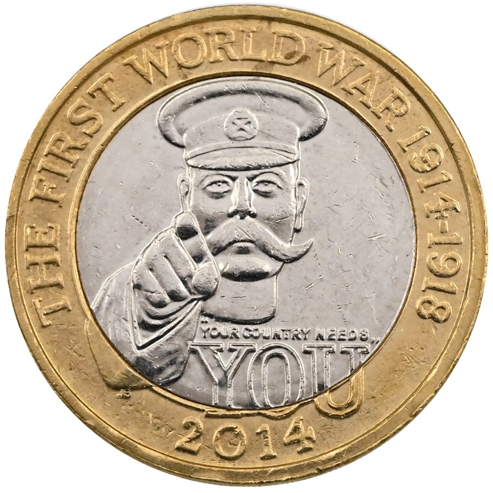 A coin featuring Lord Kitchener could fetch up to £1,200 at auction