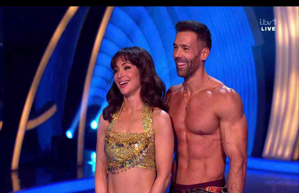 Roxy Shahidi, left, says she got a pair of padded knickers to feel safer on the ice while skating on Dancing On Ice