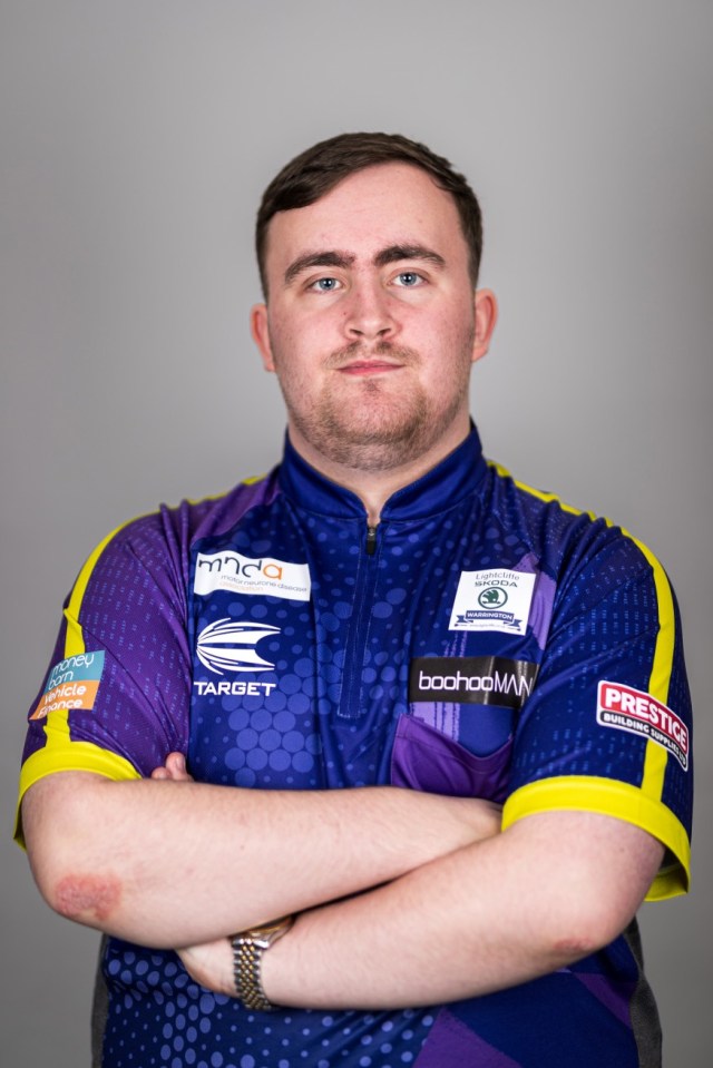 CARDIFF, WALES - JANUARY 31: Luke Littler of England poses for a portrait during the 2024 BetMGM Premier League Darts Press Conference and Photocall at Principality Stadium on January 31, 2024 in Cardiff, Wales. (Photo by Ryan Hiscott/Getty Images)