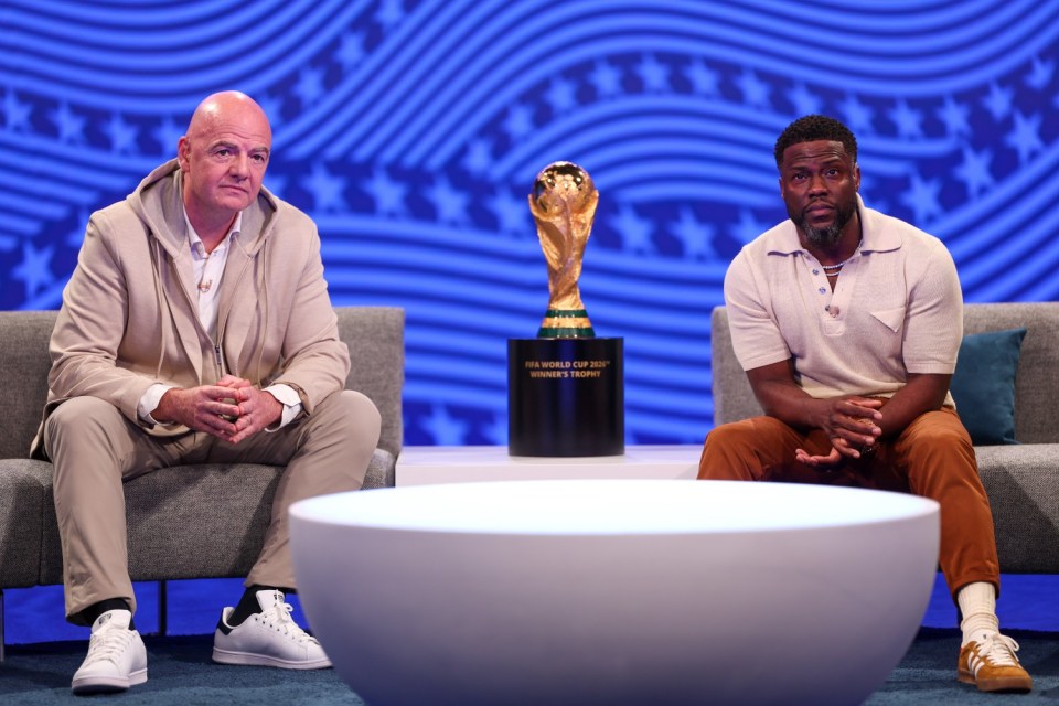 Infantino also appeared alongside comedian Kevin Hart this week